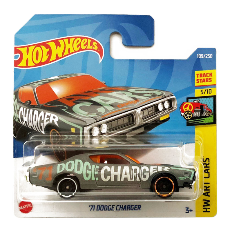 Mattel Hot Wheels - Αυτοκινητάκια HW Art Cars, '71 Dodge Charger (5/10) HCW33 (5785)
