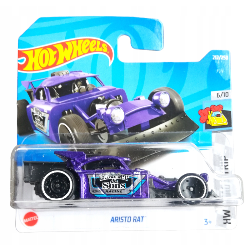 Mattel Hot Wheels - Αυτοκινητάκι HW Drag Strip, Aristo Rat (6/10) HCW50 (5785)