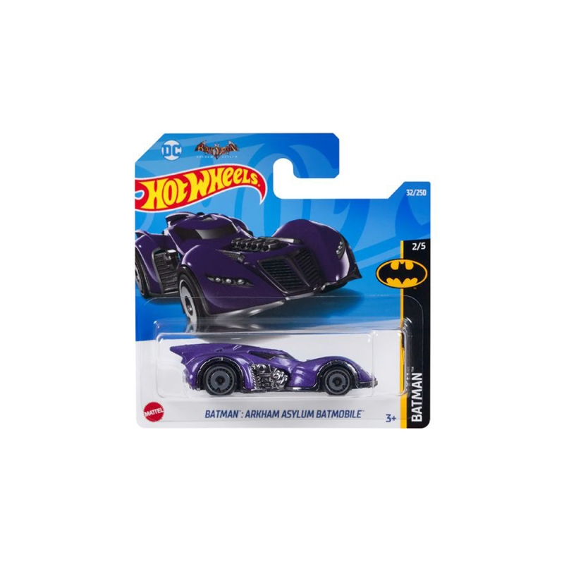 Mattel Hot Wheels - Αυτοκινητάκι Batman, Batman : Arkham Asylum Batmobile (2/5) HCW63 (5785)