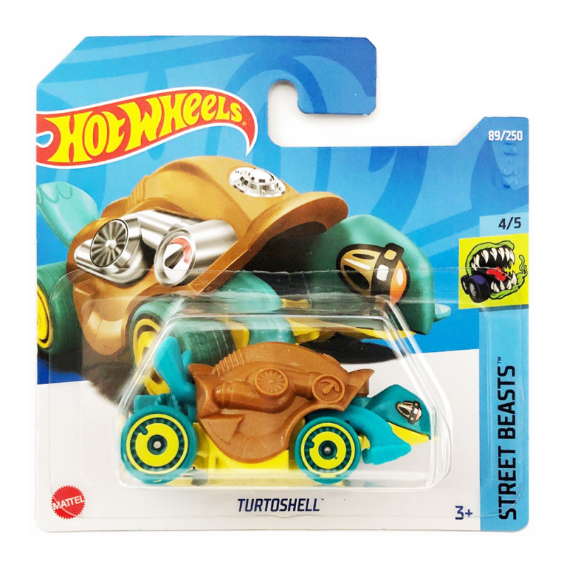 Mattel Hot Wheels - Αυτοκινητάκι Street Beasts, Turtoshell (4/5) HCX05 (5785)
