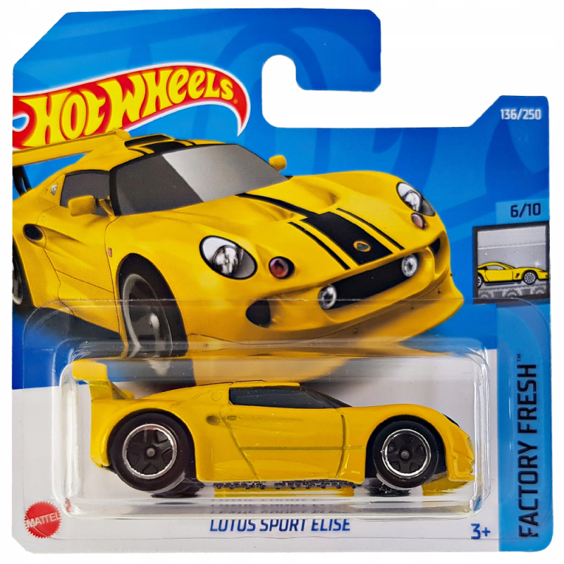 Mattel Hot Wheels - Αυτοκινητάκι Factory Fresh, Lotus Sport Elise (6/10) HCX44 (5785)