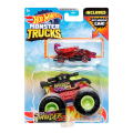 Mattel Hot Wheels - Monster Truck Με Αυτοκινητάκι, Invader HDB95 (GRH81)