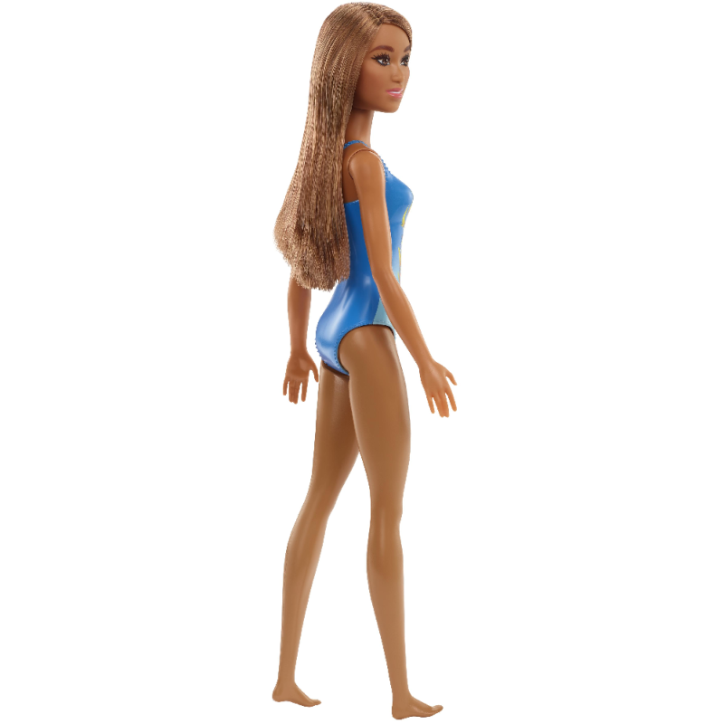 Mattel Barbie - Beach Doll Blue Swimsuit HDC51 (DWJ99)