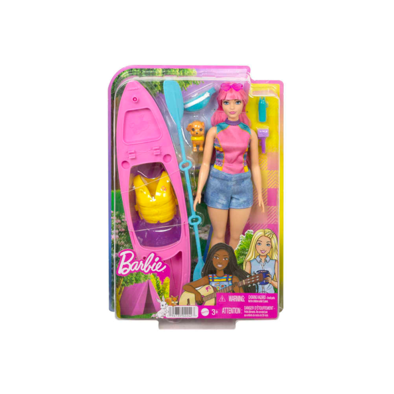 Mattel Barbie - Camping Daisy Σετ Με Κανό HDF75