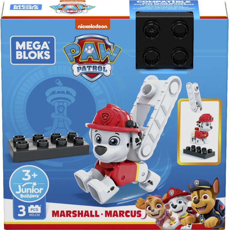 Mattel Paw Patrol - Mega Bloks, Κουταβάκι Marshall HDJ30 (GYH89)