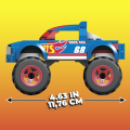 Mattel Hot Wheels - Mega Bloks, Mighty Monster Trucks, Ace HDJ93 (HHW80)