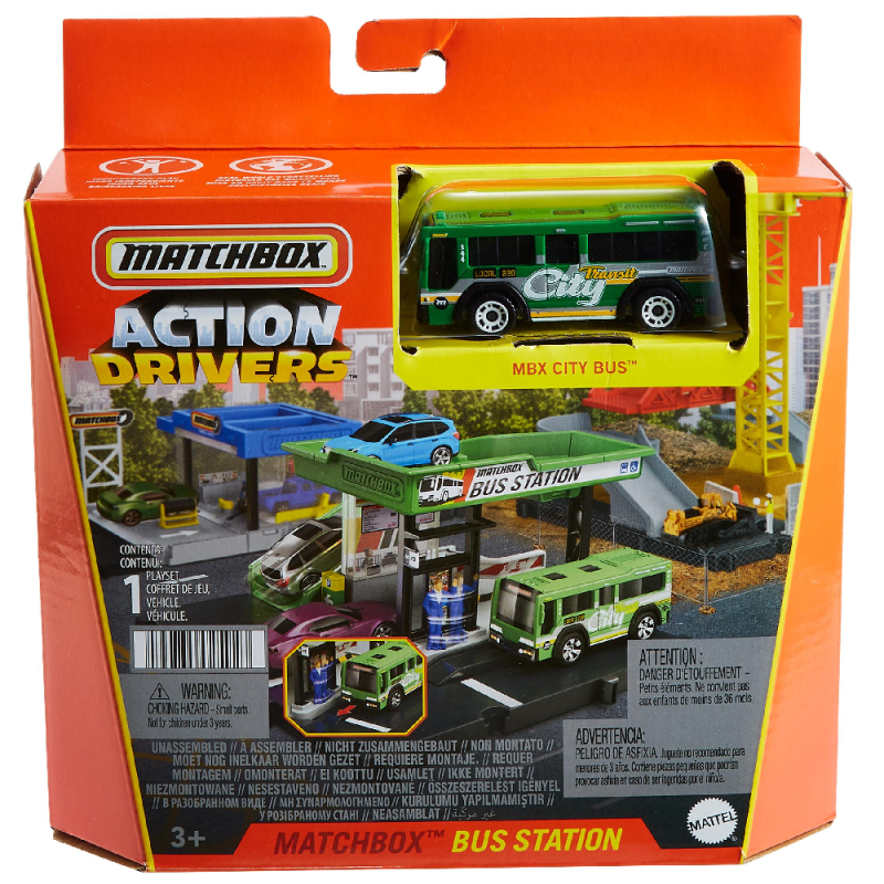 Mattel Matchbox - Action Drivers, Bus Station HDL08 (HJT89)