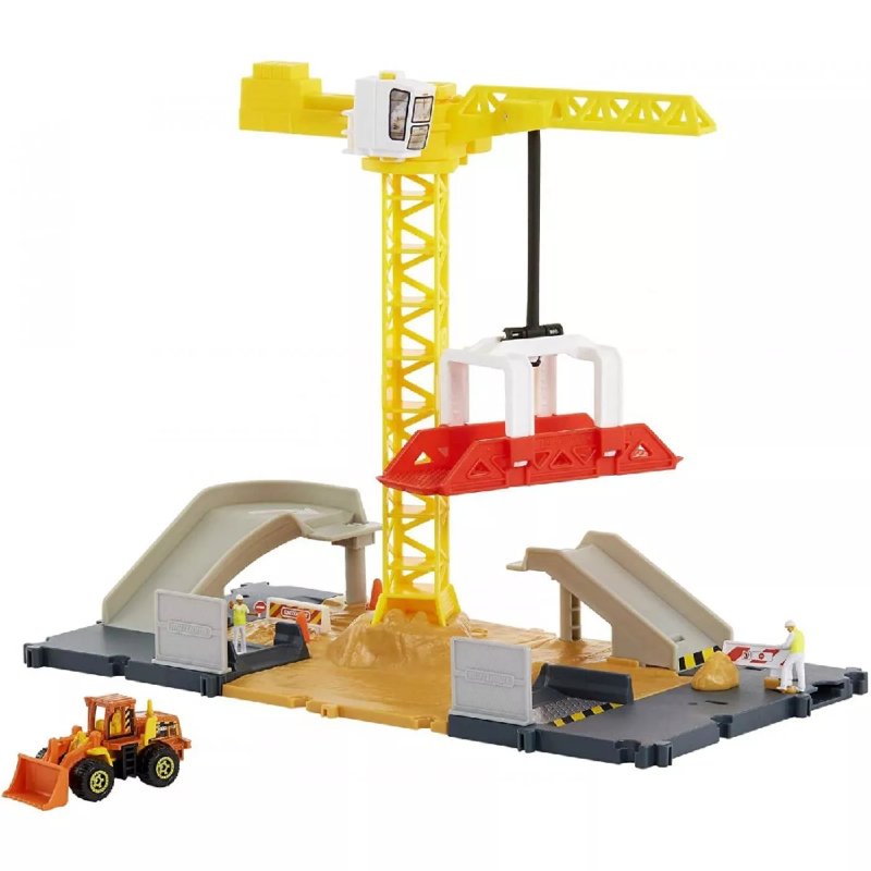 Mattel Matchbox - Action Drivers, Construction Site Μικρό Σετ Δράσης HDL33 (GVY82)