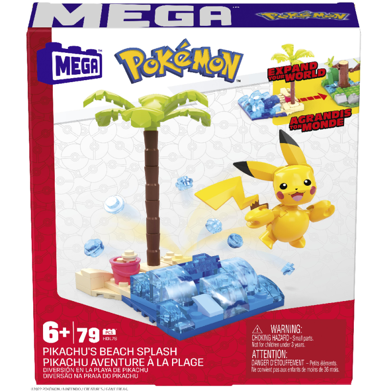 Mattel - Mega Pokemon, Pikachu Beach Splash HDL76 (HDL75)