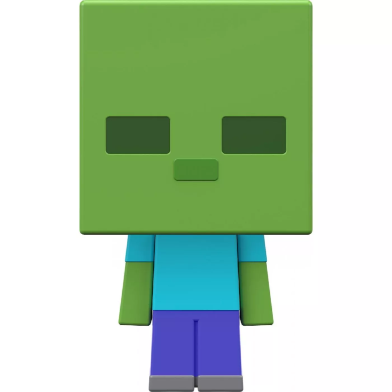 Mattel Minecraft - Mob Head Μίνι Φιγούρα, Zombie HDV78 (HDV64/HHP58)