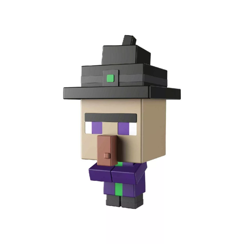 Mattel Minecraft - Mob Head Μίνι Φιγούρα, Witch HDV94 (HDV64/HHP58)