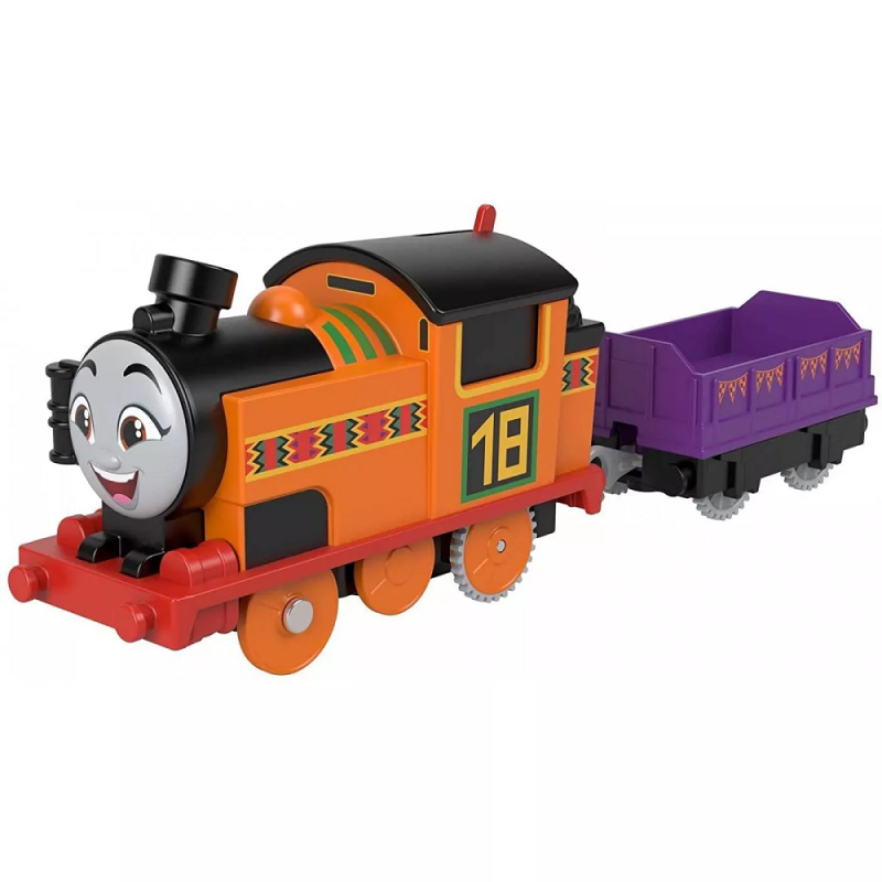 Fisher Price Thomas & Friends - Μηχανοκίνητο Τρένο Με Βαγόνι, Nia HDY63 (HFX94/HFX96)