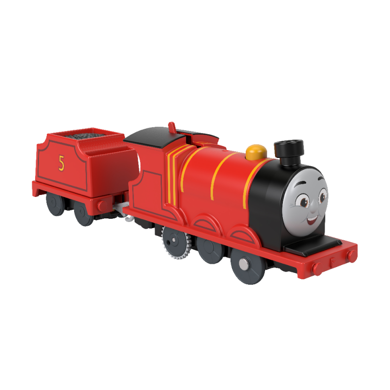 Fisher Price Thomas & Friends - Μηχανοκίνητο Τρένο Με Βαγόνι, James HDY70 (HFX93/HFX96)