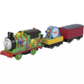 Fisher Price Thomas & Friends - Μηχανοκίνητο Τρένο Με 2 Βαγόνια, Party Train Percy HDY72 (HFX97)