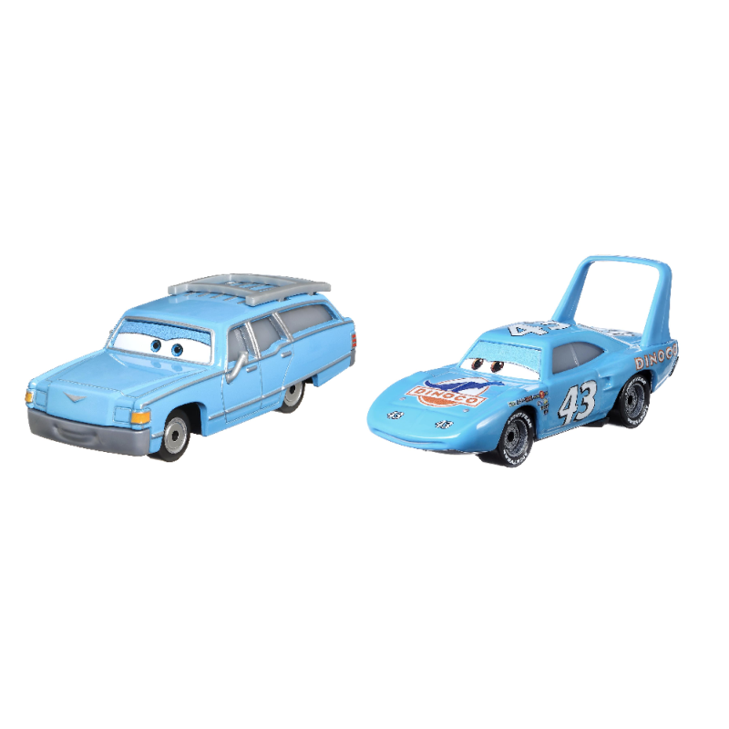 Mattel Cars - Σετ Με 2 Αυτοκινητάκια, Mrs. The King & Strip Weathers HFB78 (DXV99)