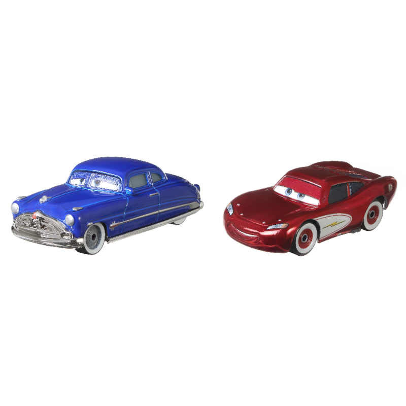 Mattel Cars - Σετ Με 2 Αυτοκινητάκια, Doc Hudson & Cruisin Lightning Mcqueen HFB81 (DXV99)