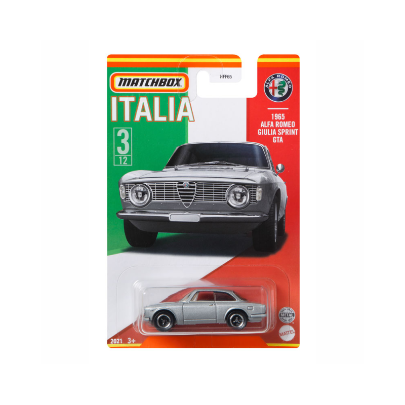 Mattel Matchbox - Αυτοκινητάκι, Ιταλικό Μοντέλο, 1965 Alfa Romeo Guilia Sprint GTA HFF68 (HFF65)