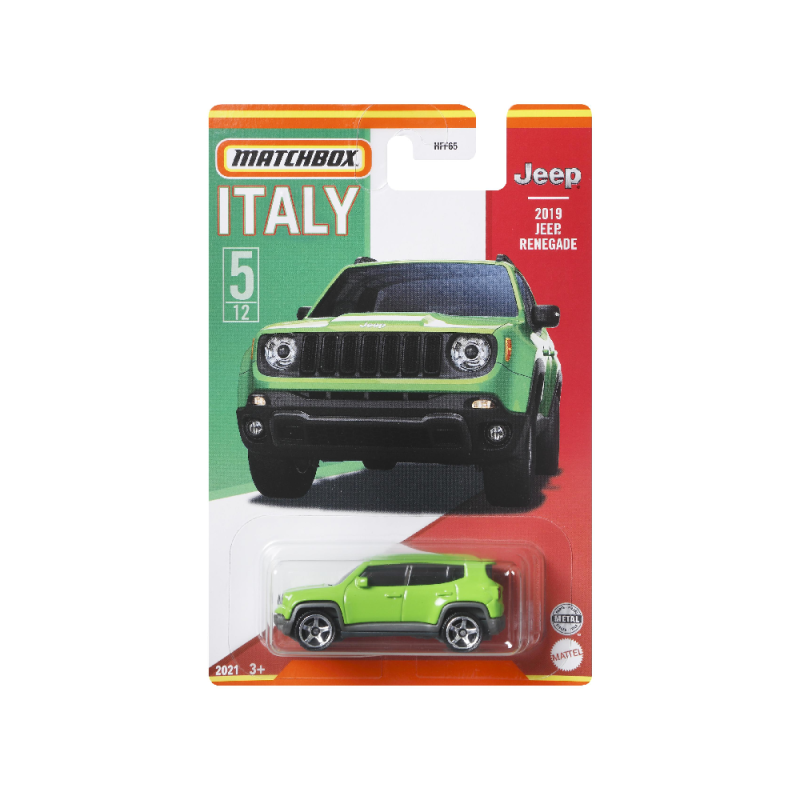Mattel Matchbox - Αυτοκινητάκι, Ιταλικό Μοντέλο, 2019 Jeep Renegade HFF70 (HFF65)