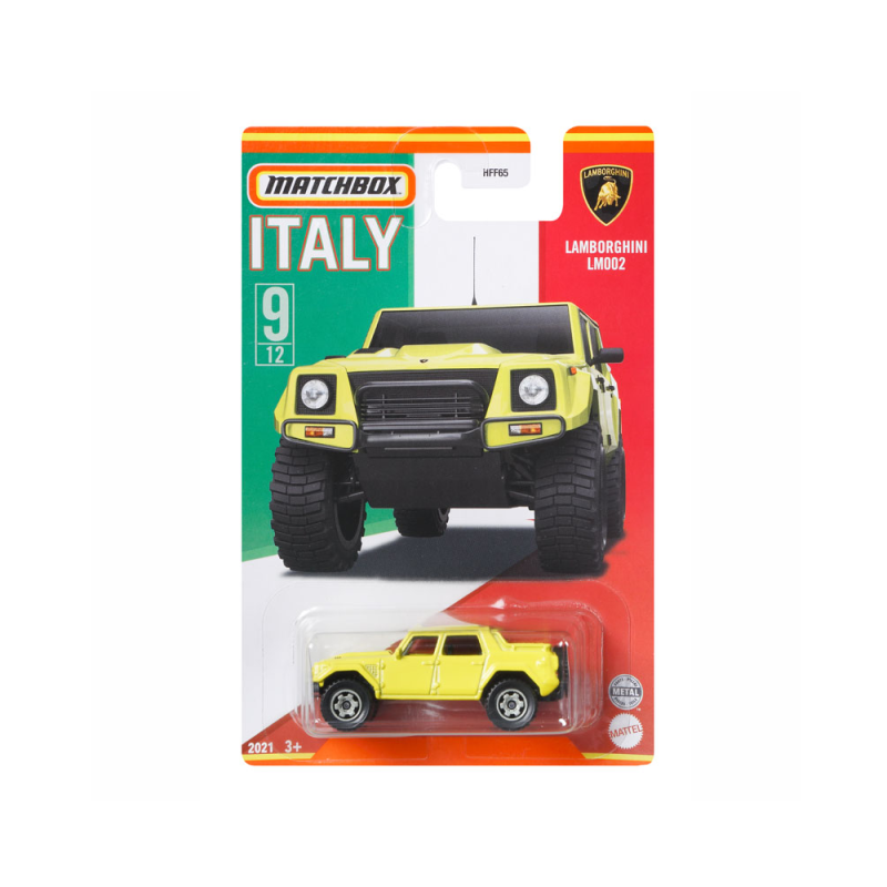 Mattel Matchbox - Αυτοκινητάκι, Ιταλικό Μοντέλο, Lamborghini LM002 HFF74 (HFF65)