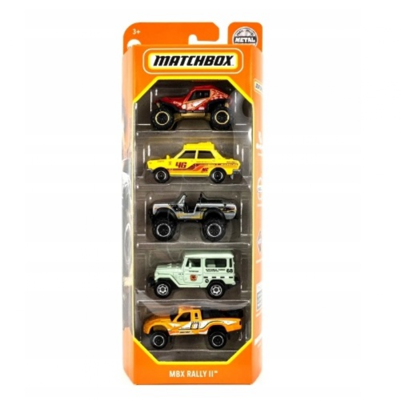 Mattel Matchbox - Αυτοκινητάκια Σετ Των 5, MBX Rally II HFH11 (C1817)