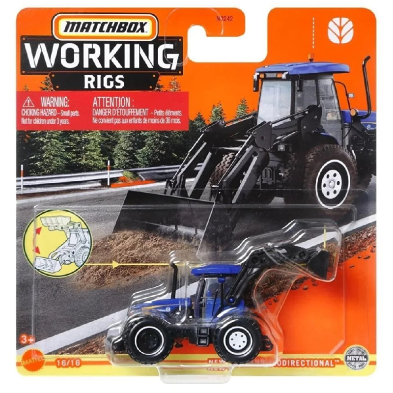 Mattel Matchbox - Working Rigs, New Holland Biodirectional (16/16) HFH37 (N3242)