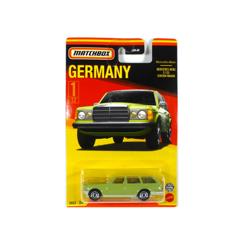 Mattel Matchbox - Αυτοκινητάκι Γερμανικό Μοντέλο, Mercedes Benz S 123 Station Wagon HFH44 (GWL49)