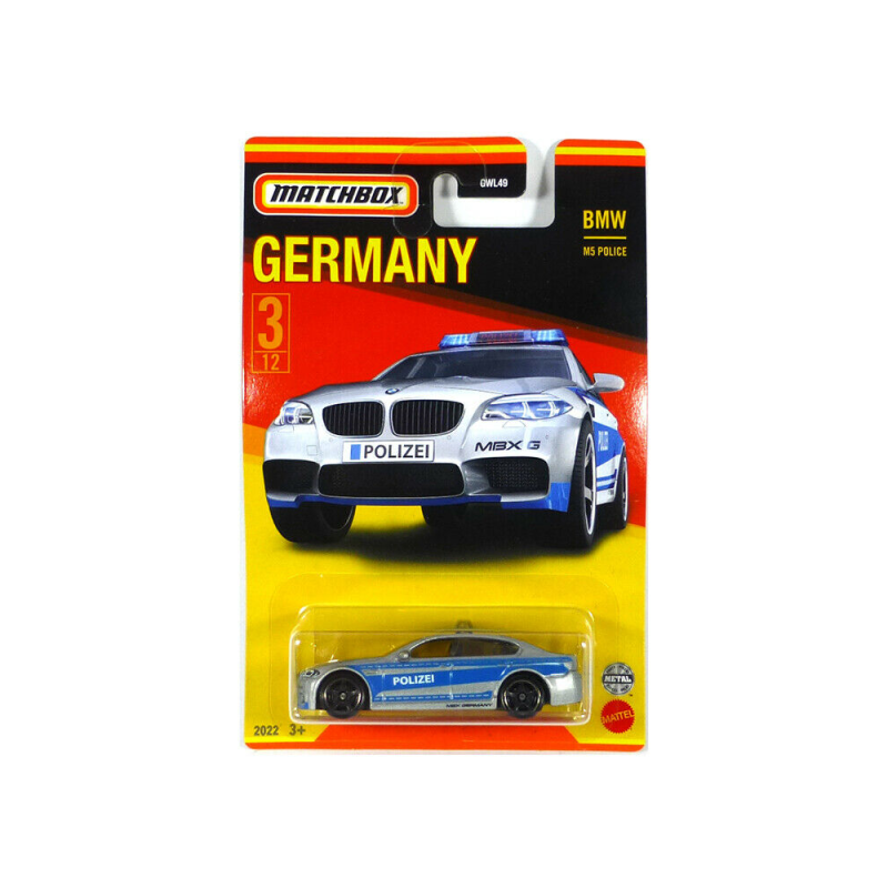 Mattel Matchbox - Αυτοκινητάκι Γερμανικό Μοντέλο, M5 Police HFH46 (GWL49)