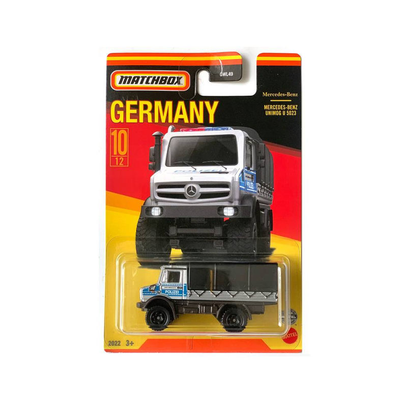 Mattel Matchbox - Αυτοκινητάκι Γερμανικό Μοντέλο, Mercedes-Benz Unimog U 5023 (10/12) HFH53 (GWL49)