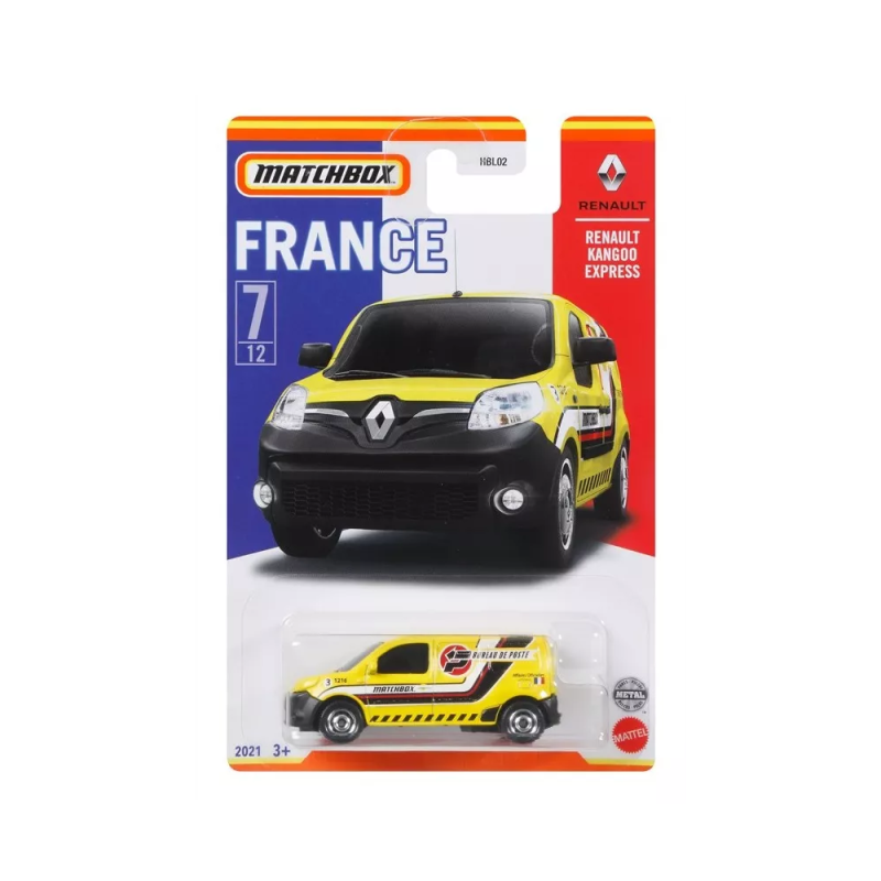 Mattel Matchbox - Αυτοκινητάκι, Γαλλικό Μοντέλο, Renault Kangoo Express HFH71 (HBL02)