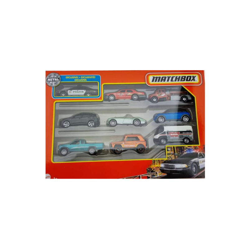 Mattel Matchbox - Αυτοκινητάκια Σετ Των 9 HFL57 (X7111)