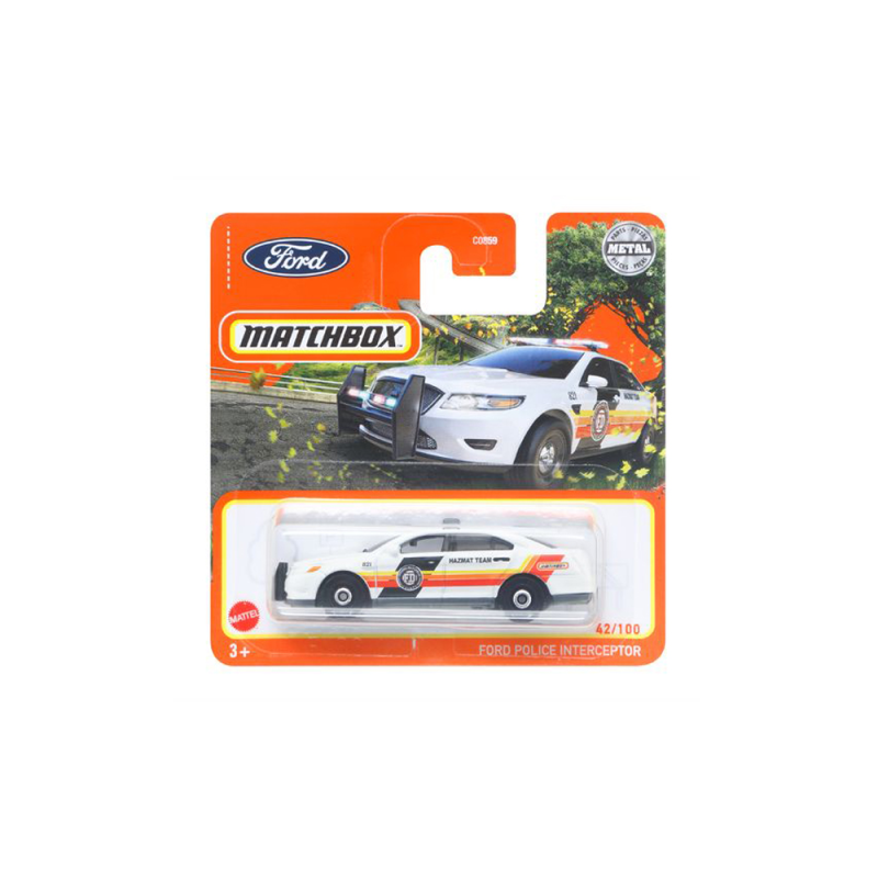 Mattel Matchbox - Αυτοκινητάκι, Ford Police Interceptor (42/100) HFR99 (C0859)