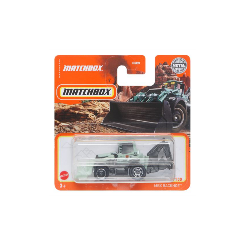 Mattel Matchbox - Αυτοκινητάκι, MBX Backhoe (29/100) HFT01 (C0859)