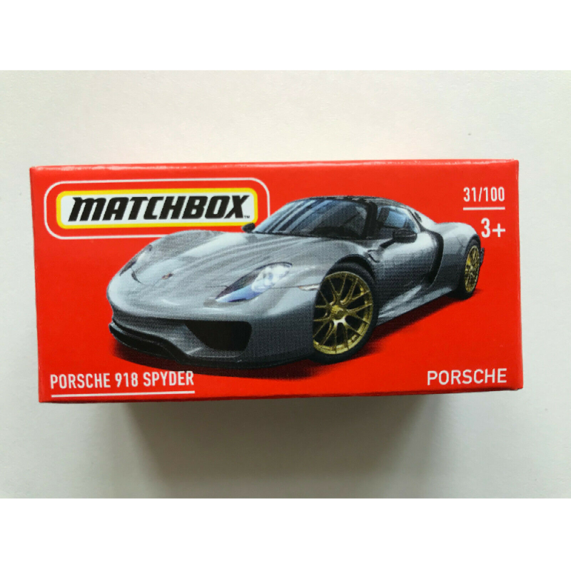 Mattel Matchbox - Αυτοκινητάκι Σε Κουτί, Porsche 918 Spyder (31/100) HFT98 (DNK70)