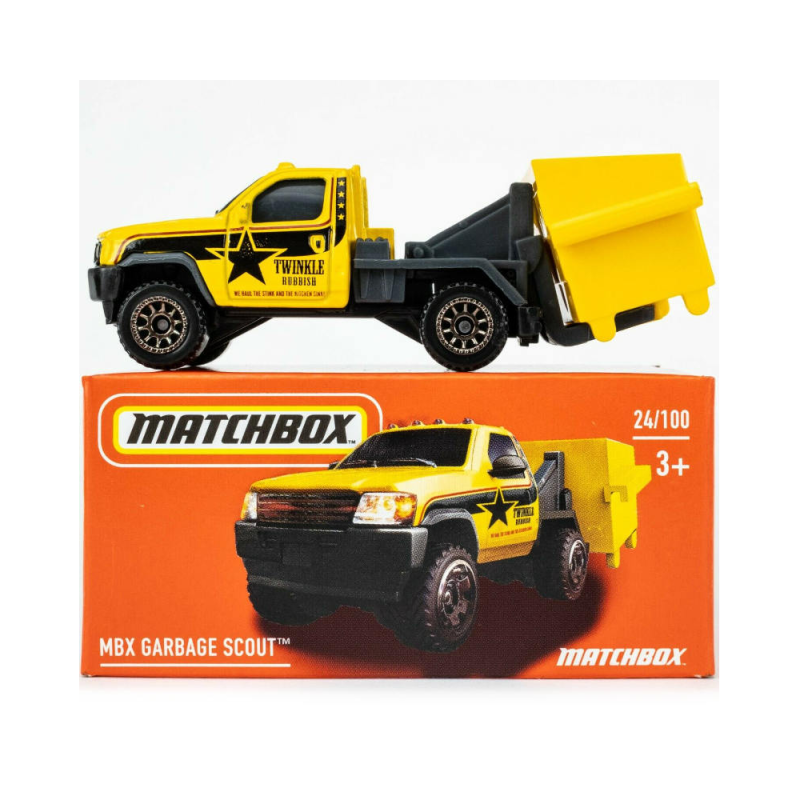 Mattel Matchbox - Αυτοκινητάκι Σε Κουτί, MBX Garbage Scout (24/100) HFV35 (DNK70)