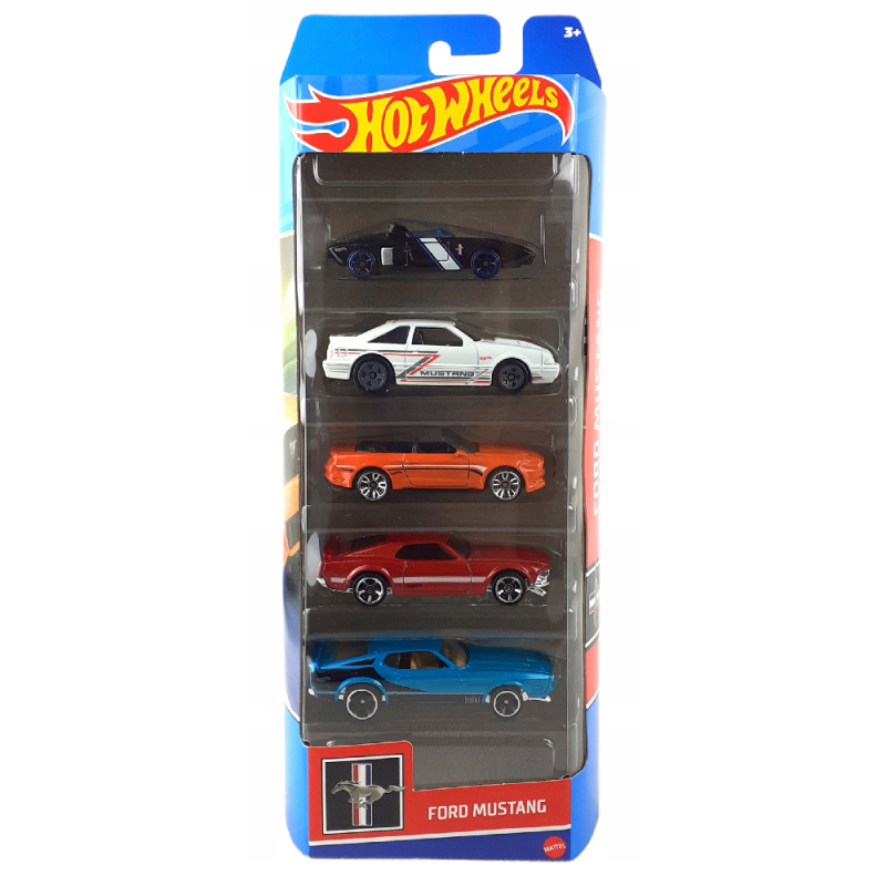 Mattel Hot Wheels – Αυτοκινητάκια 1:64 Σετ Των 5, Ford Mustang HFV92 (01806)