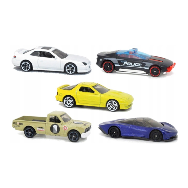 Mattel Hot Wheels – Αυτοκινητάκια 1:64 Σετ Των 5, Nightburnerz HFV93 (01806)