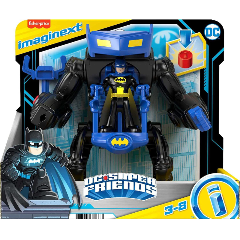 Fisher Price - Imaginext, DC Super Friends, Batman Battling Robot HGX79 (M5649)