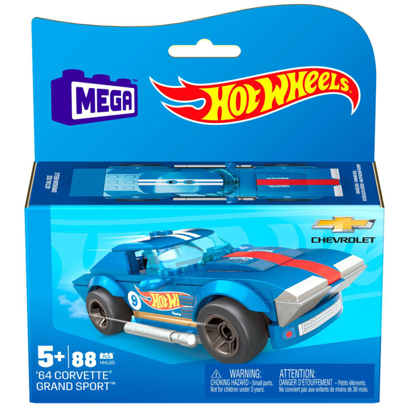 Mattel Hot Wheels - Mega Construx, ’64 Corvette Grand Sport HHL95 (HHL94)