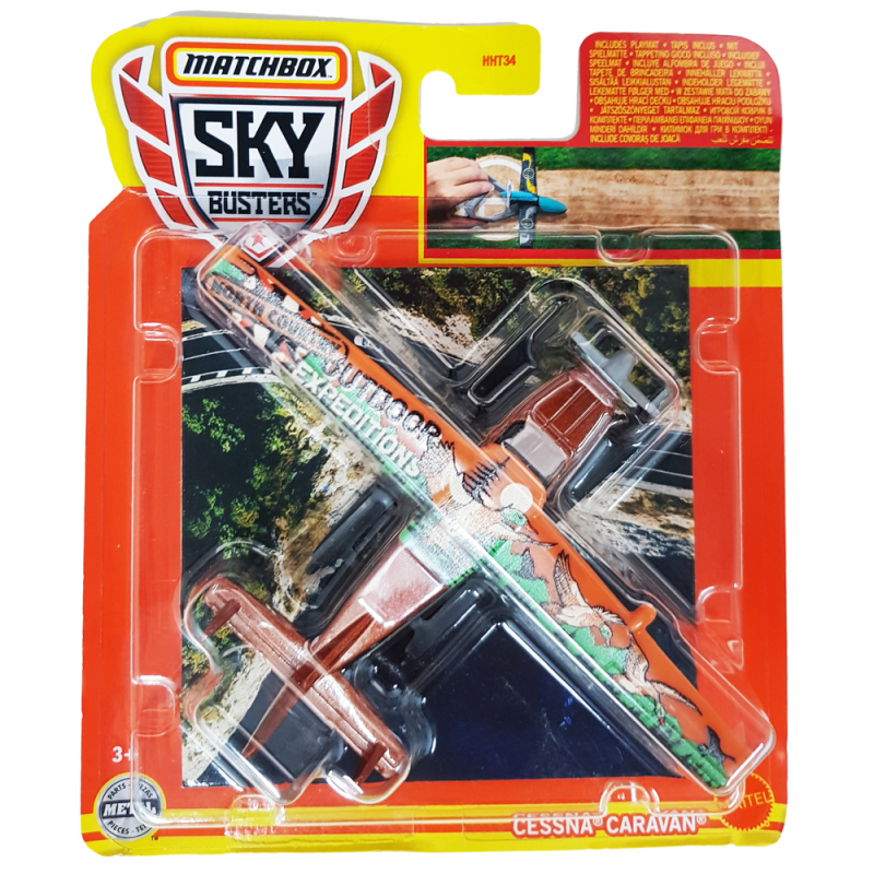 Mattel Matchbox - Αεροπλανάκι Sky Busters, Cessna Caravan HHT36 (HHT34)