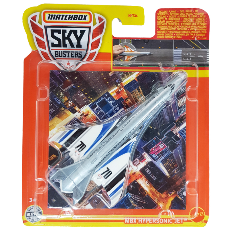 Mattel Matchbox - Αεροπλανάκι Sky Busters, MBX Hypersonic Jet HHT39 (HHT34)
