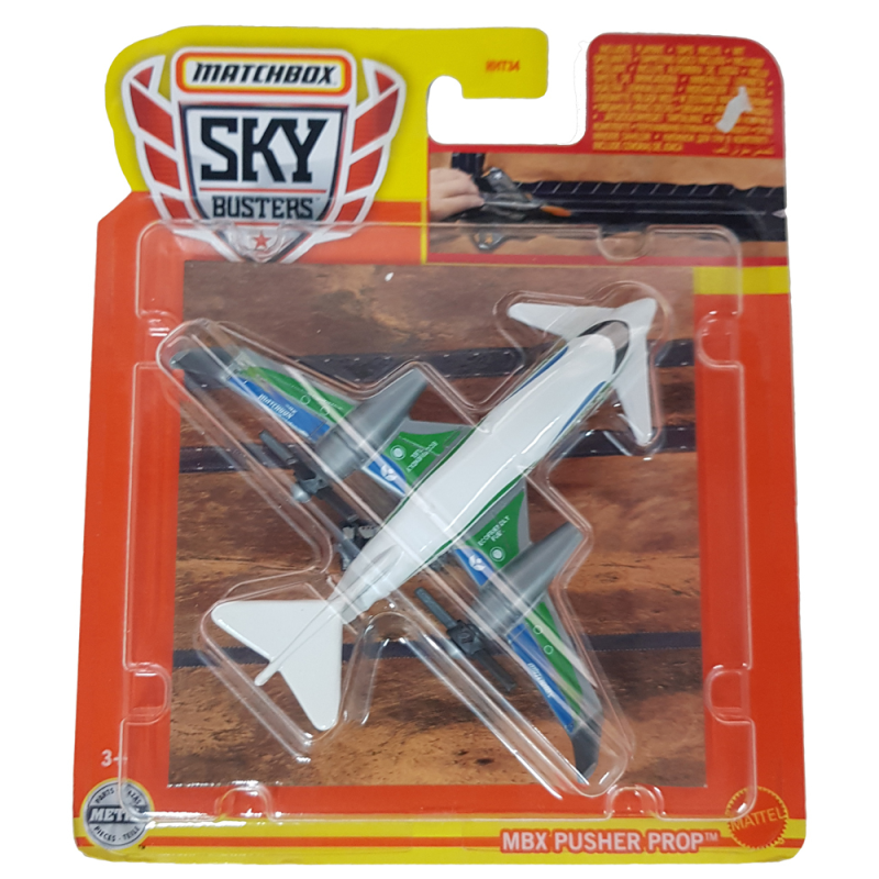 Mattel Matchbox - Αεροπλανάκι Sky Busters, MBX Pusher Prop HHT41 (HHT34)