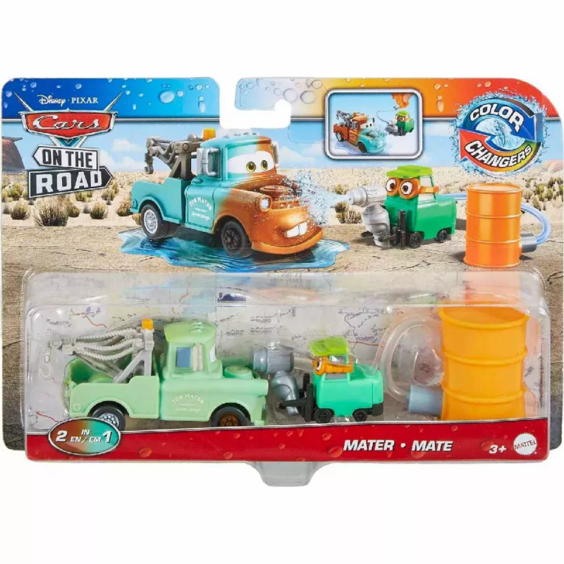 Mattel Cars - On The Road, Σετ Αυτοκινητάκια Colorchangers Mater HJB91 (HGV72)