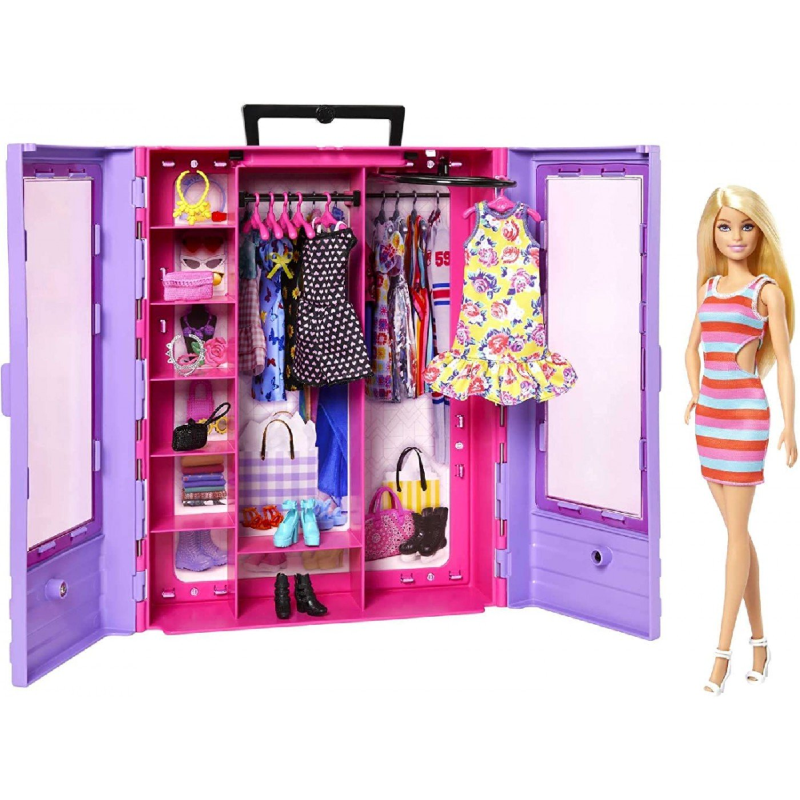 Mattel Barbie - Ντουλάπα με Κούκλα HJL66