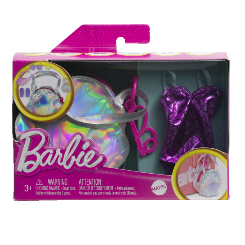 Mattel Barbie - Τσαντάκι Ασημί Με Αξεσουάρ HJT43 (HJT41)