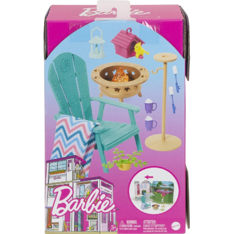 Mattel Barbie - Έπιπλα Backyard Patio HJV33 (HJV32)