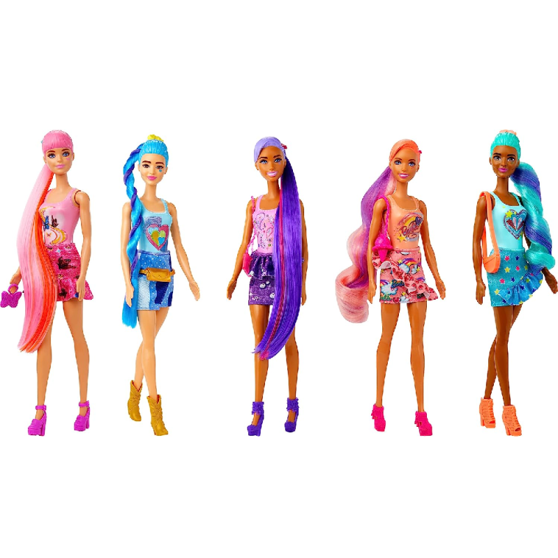 Mattel Barbie - Dolls And Accessories, Color Reveal Τζιν-1 Τμχ HJX55