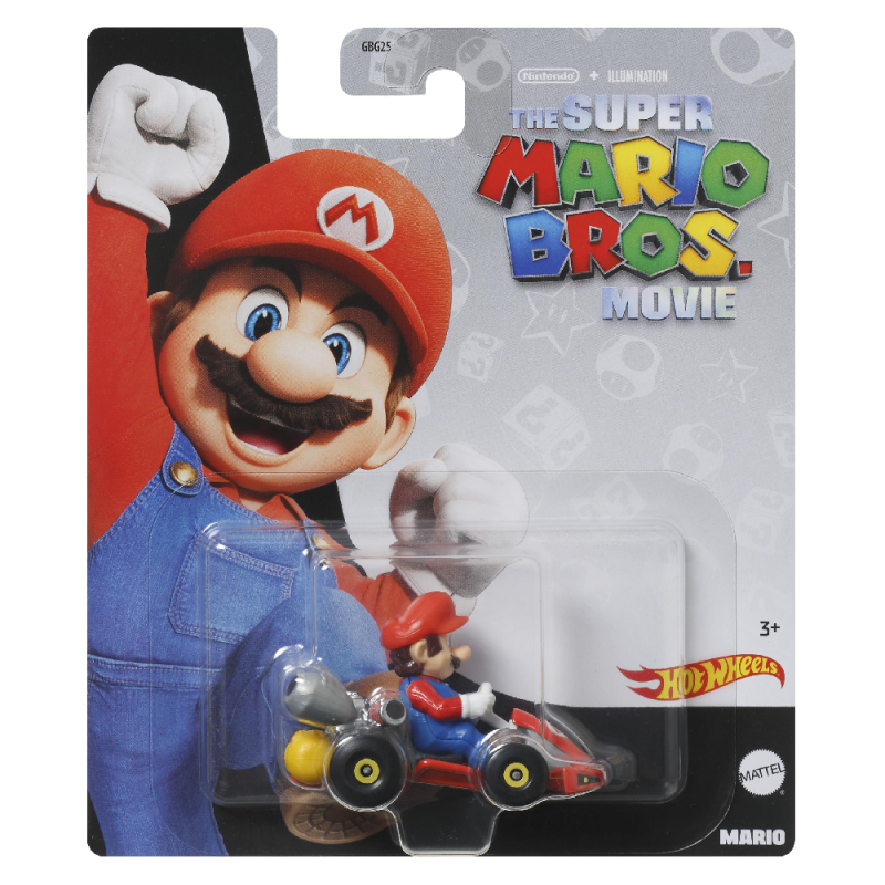 Mattel Hot Wheels - Αυτοκινητάκι Super Mario Bros Movie, Mario HKD42 (GBG25)