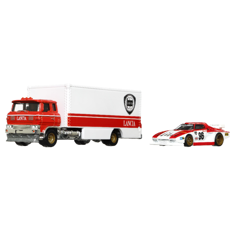 Mattel Hot Wheels - Νταλίκα Με Αυτοκινητάκι, ΄70 Rover P6 Group 2 & HW Rally Hauler Rig HKF45 (FLF56)