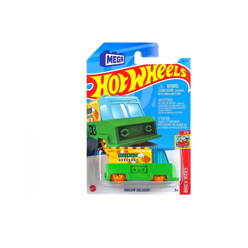 Mattel Hot Wheels - Αυτοκινητάκι Brick Rides, Brickin΄ Delivery (3/5) HKG31 (5785)