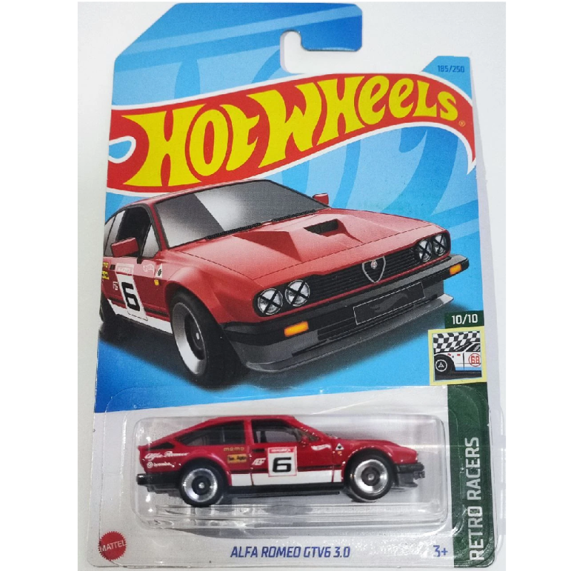 Mattel Hot Wheels - Αυτοκινητάκι Alfa Romeo GTV6 3.0 10/10 , Retro Racers HKG48 (5785)